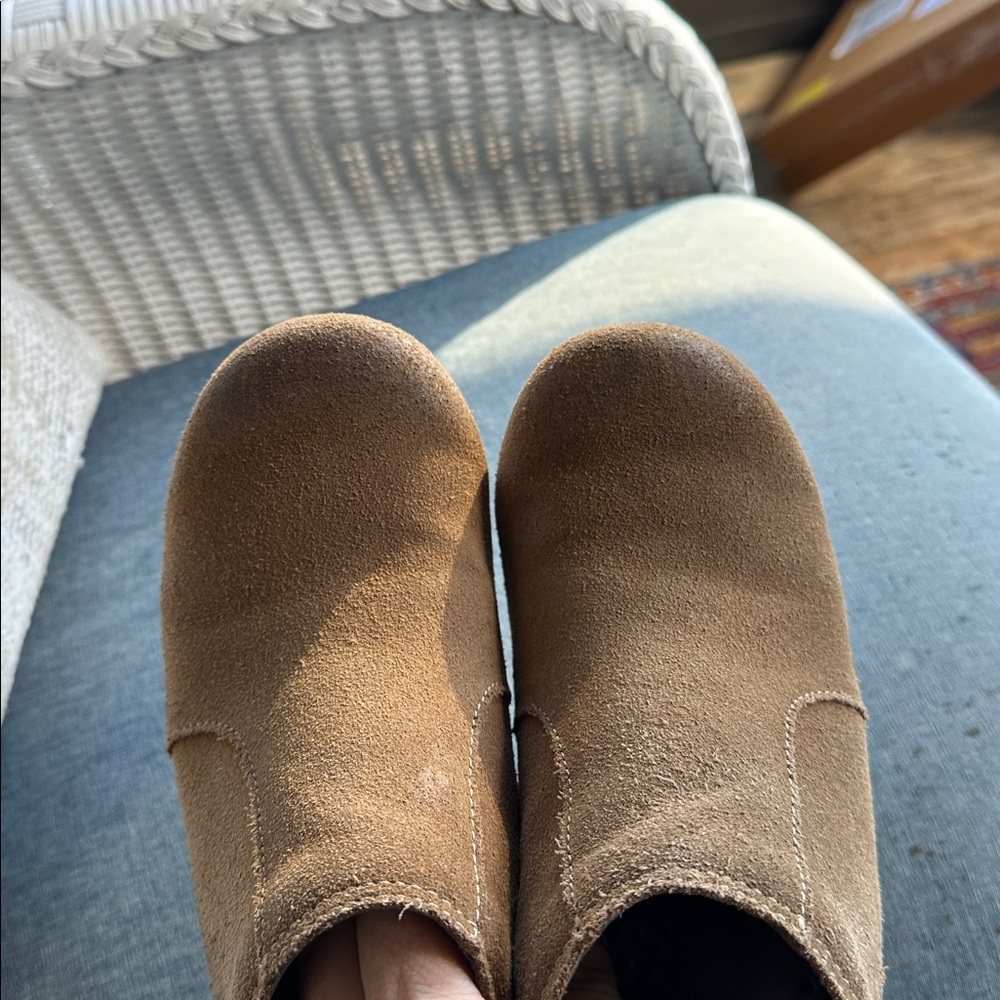 Dansko Tan Suede Ankle Boots - Picture 2 of 9